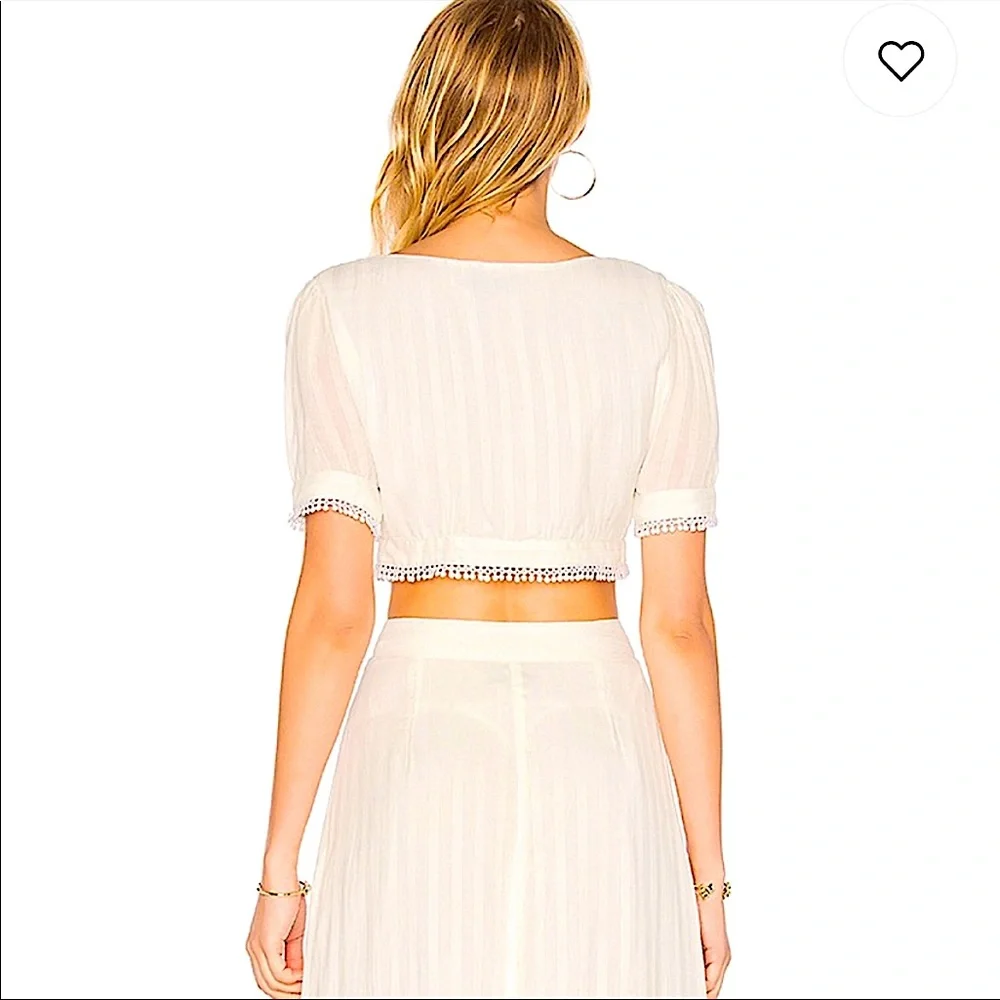 REVOLVE x Majorelle white cactus crop top - Picture 4 of 8